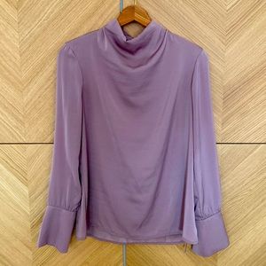 Banana Republic Factory Women’s Funnel Neck Blouse in Lavender - Size S